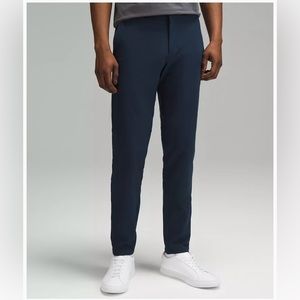 Lululemon Commission Pants Slim Fit LM5439S Warpstreme Men's 28 Navy Blue